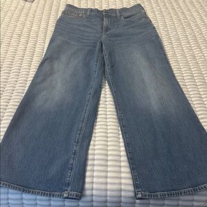 J. Crew Wide-Leg Crop Denim